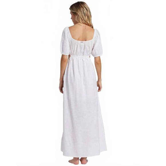 NEW BILLABONG on the coast maxi dress in salt crystal - Picture 2 of 5